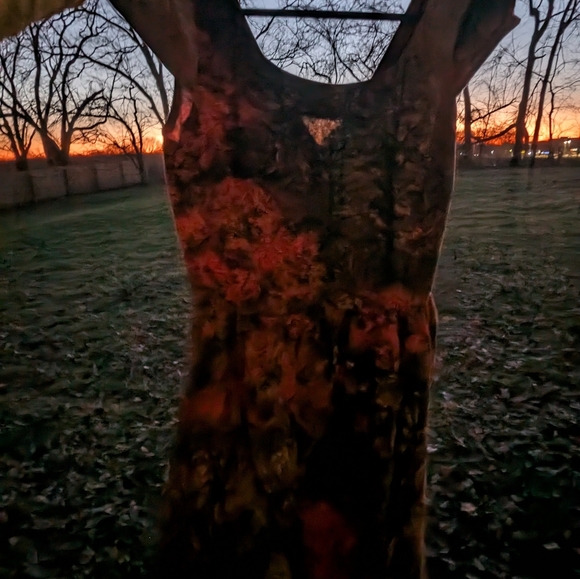 Retrolicious fall leaves art print vintage fit party dress small keyhole pinup - Picture 6 of 9